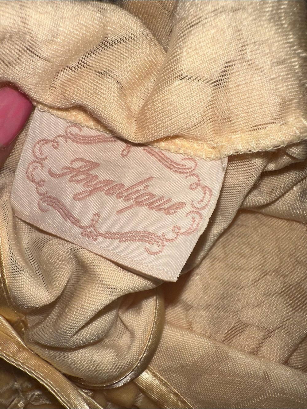 Vintage Y2K Angelique buttery yellow floral velvet babydoll mini dress - large